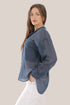 Oversized voile shirt with Long sleeves